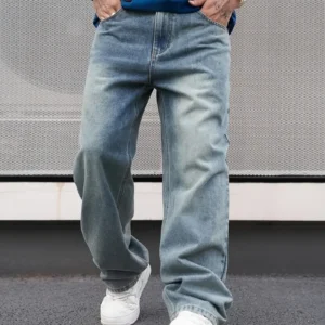 Men's Casual Straight Leg Jeans