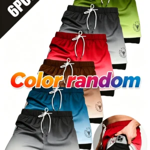 6-piece set of random color shorts, summer shorts, solid colors
