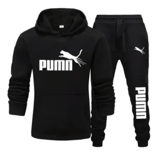 Men's Pullover Hoodie and Pants Two-Piece Set Fashionable Trendy Fitness Casual Sportswear
