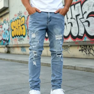 HME Men's Stretch Denim Pants