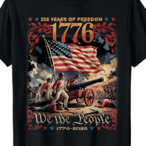 250th Anniversary Tee 1776-2026 American Patriotic Shirt